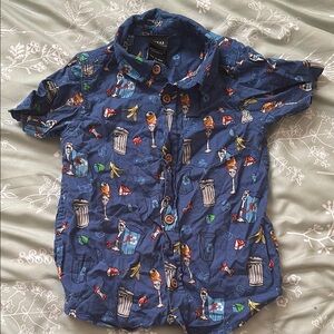 Vans Kids Blue Button Down Shirt